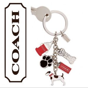 Coach Dog Keychain Charm